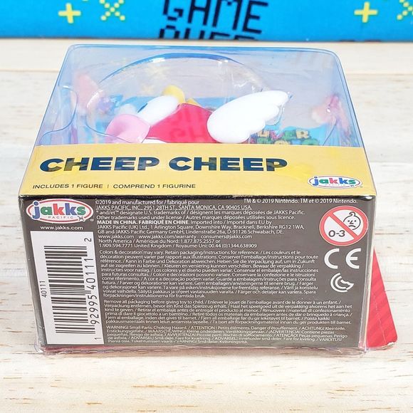 Jakks Pacific Super Mario CHEEP CHEEP 2.5" Nintendo Video Game Collectible New - Picture 3 of 5